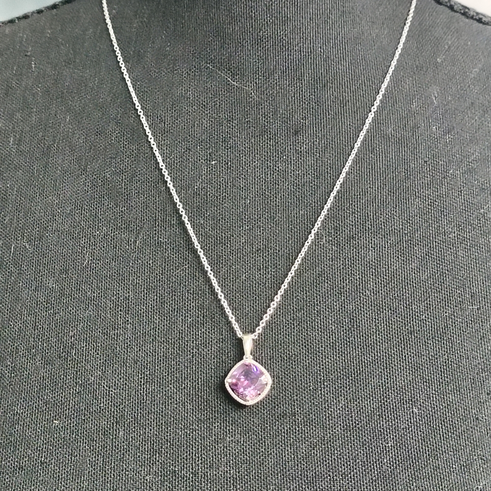 925 Sterling Silver Amethyst Pendant